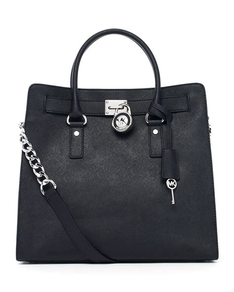 michael kors hamilton handbag black|michael kors hamilton tote large.